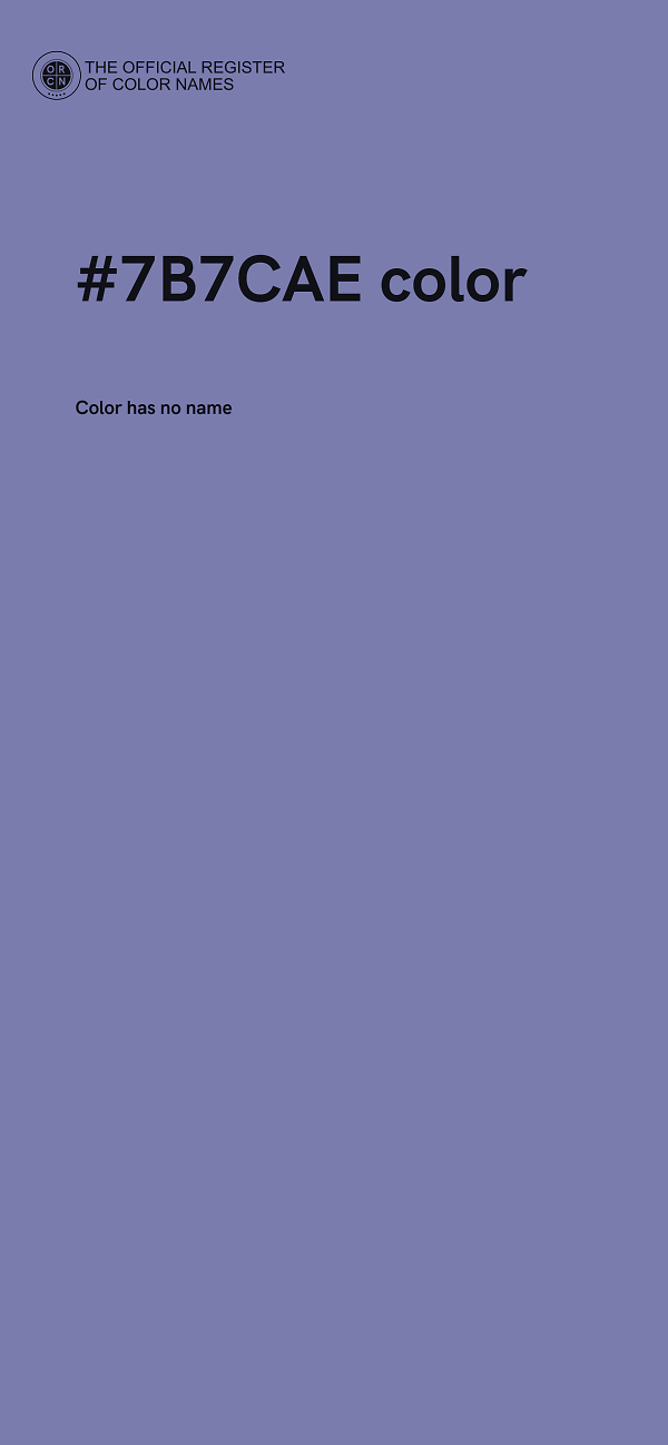 #7B7CAE color image