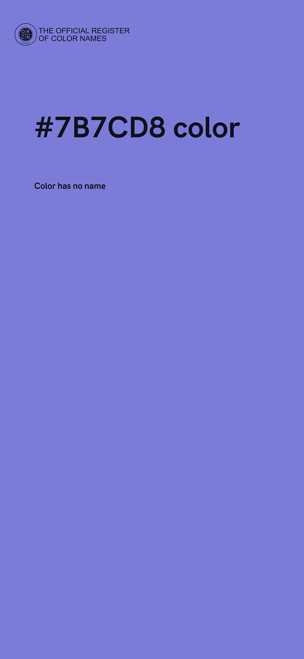 #7B7CD8 color image
