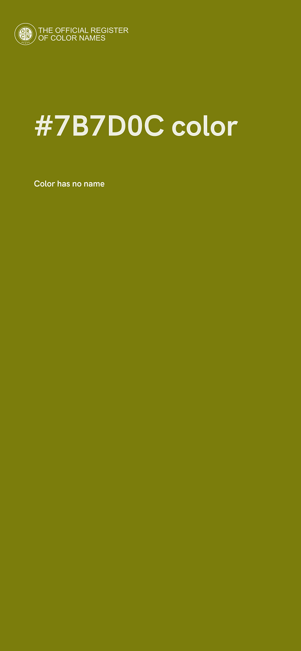 #7B7D0C color image