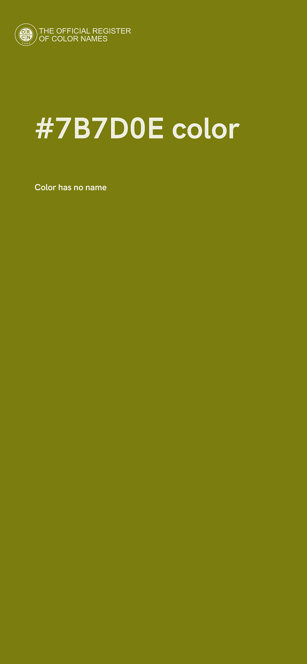 #7B7D0E color image