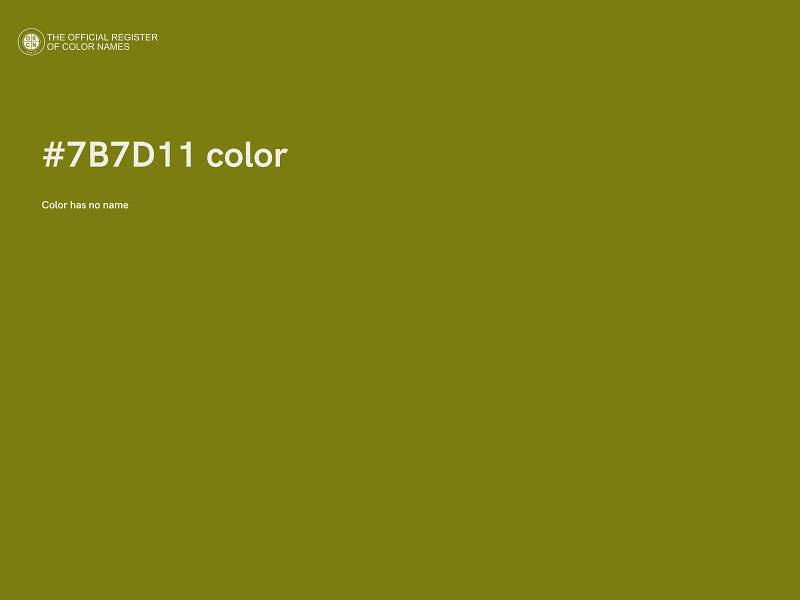 #7B7D11 color image