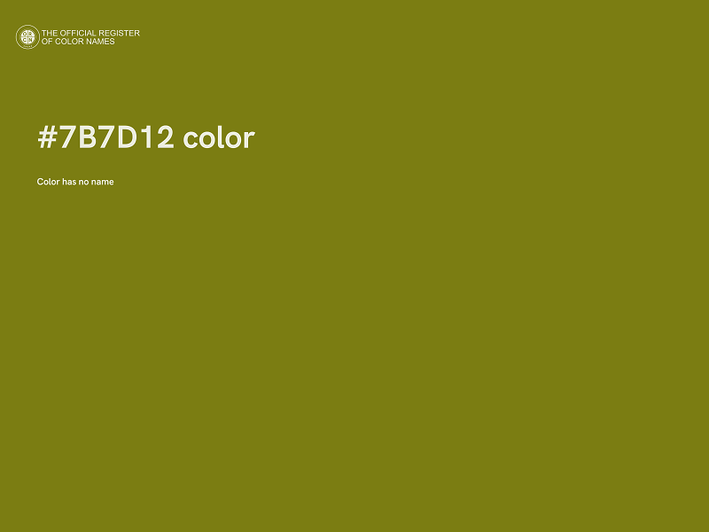 #7B7D12 color image