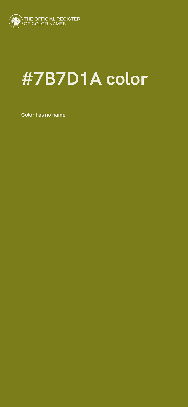 #7B7D1A color image