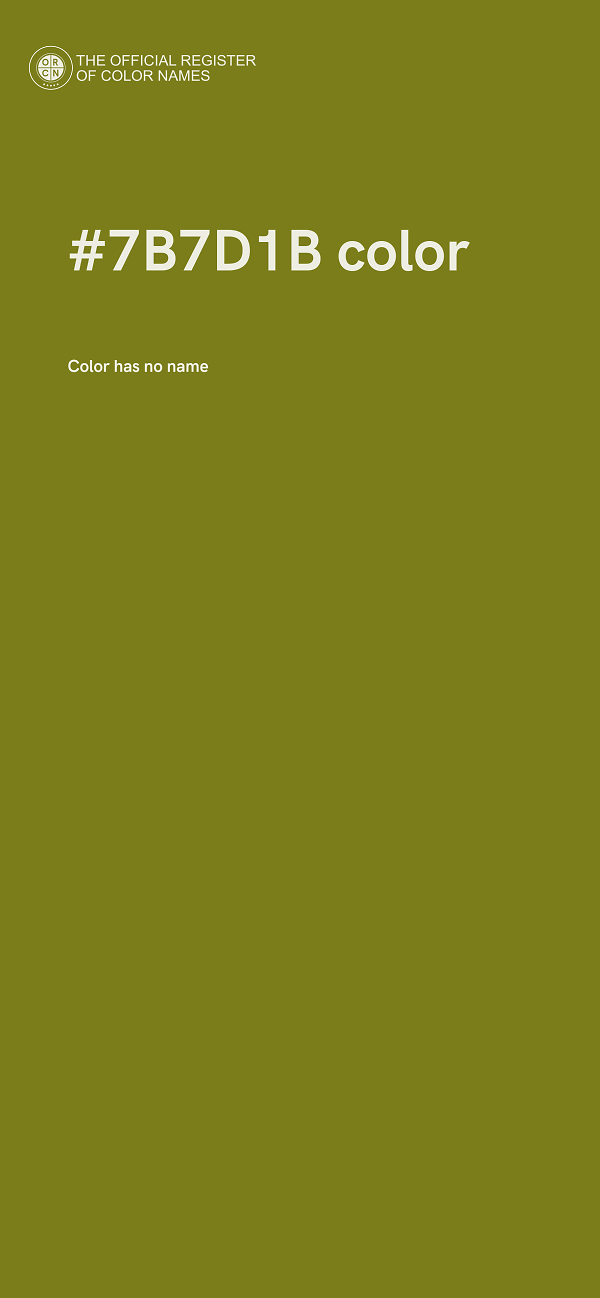 #7B7D1B color image