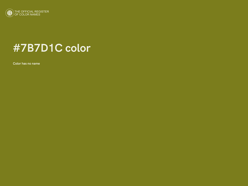 #7B7D1C color image