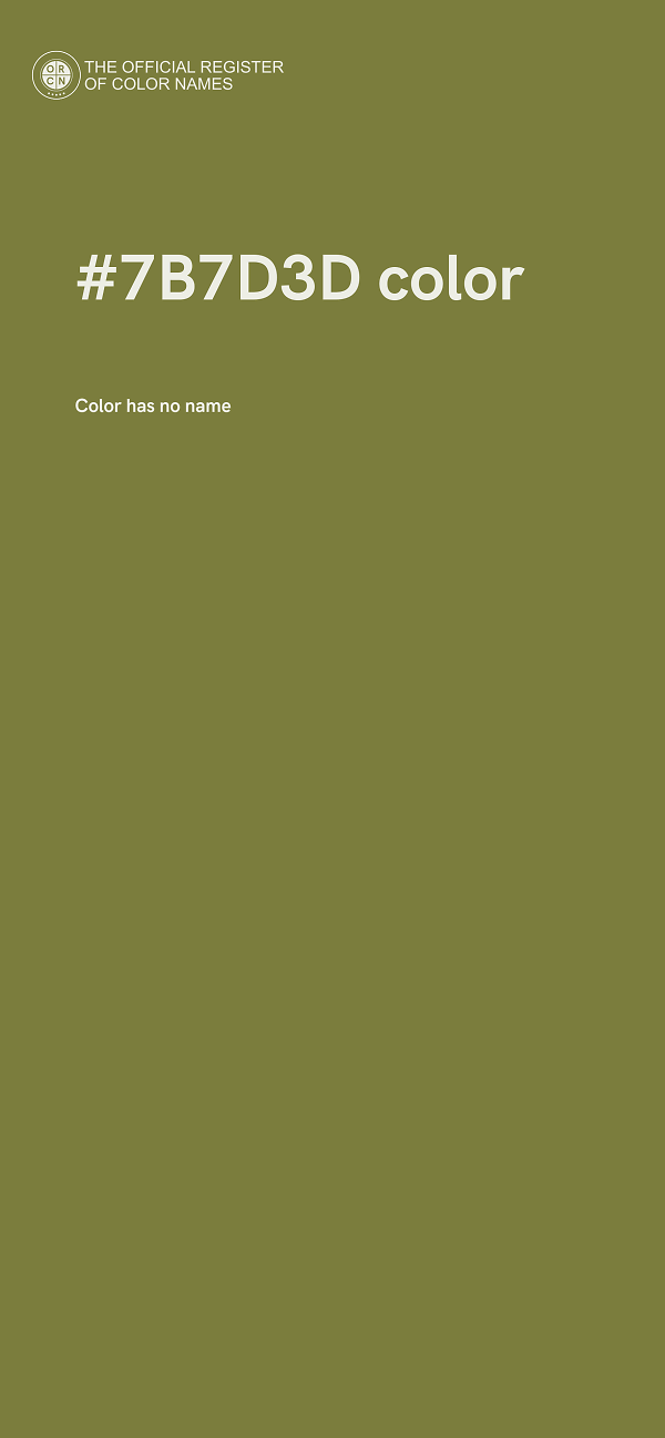 #7B7D3D color image