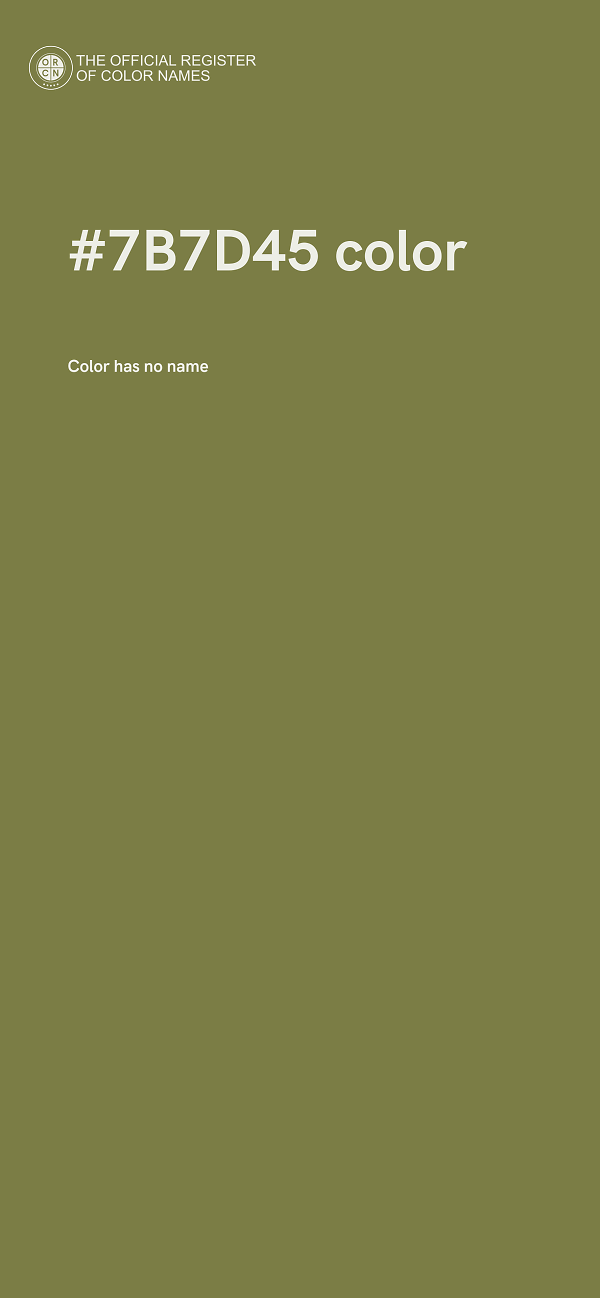 #7B7D45 color image