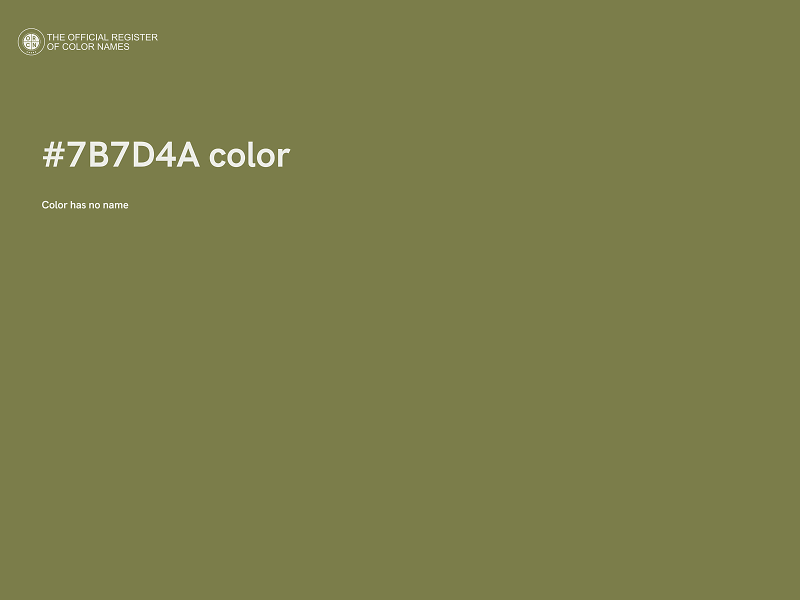 #7B7D4A color image