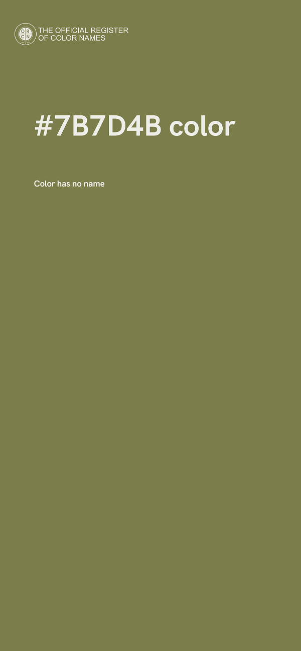 #7B7D4B color image