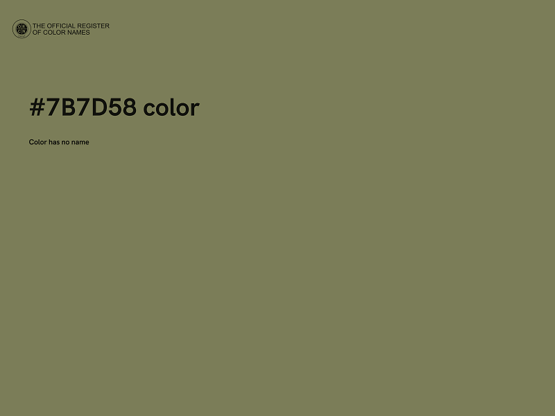 #7B7D58 color image