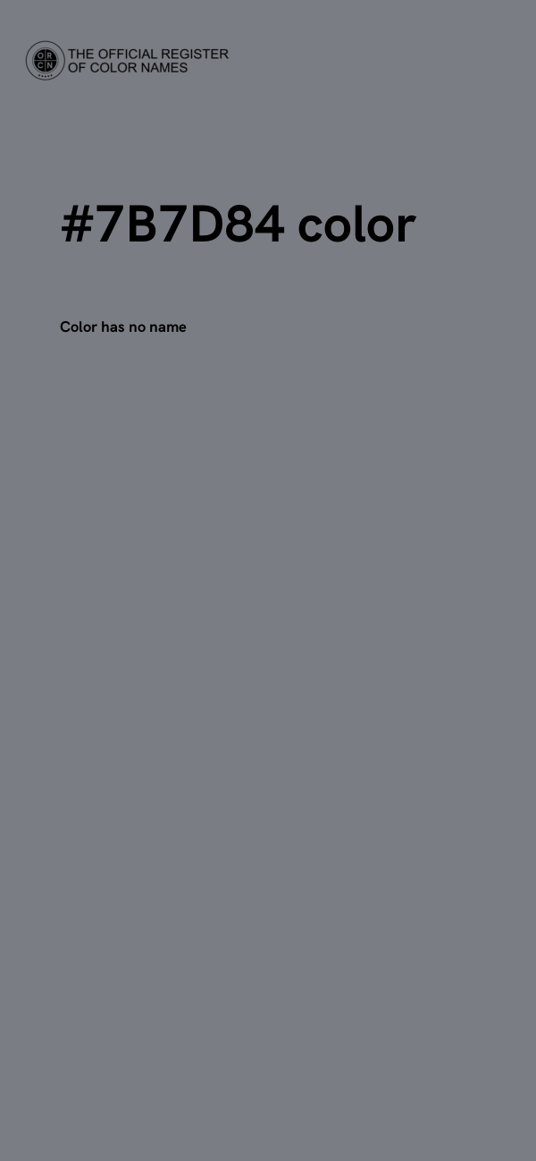 #7B7D84 color image