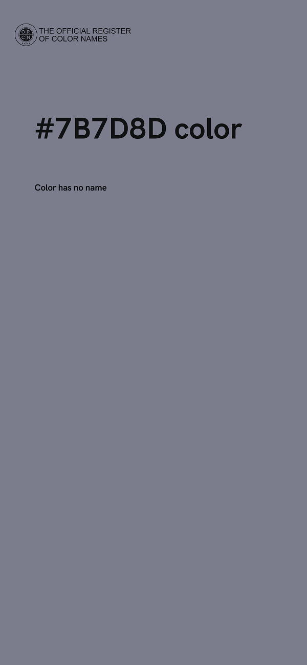 #7B7D8D color image
