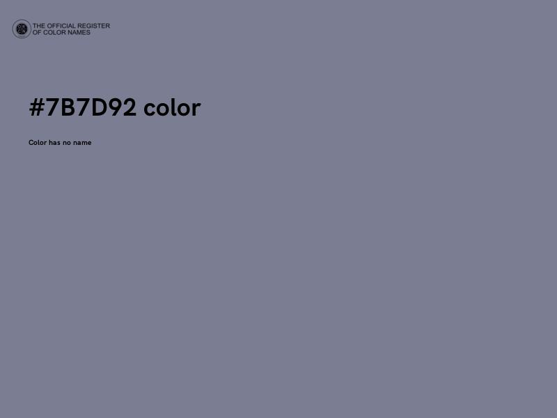 #7B7D92 color image