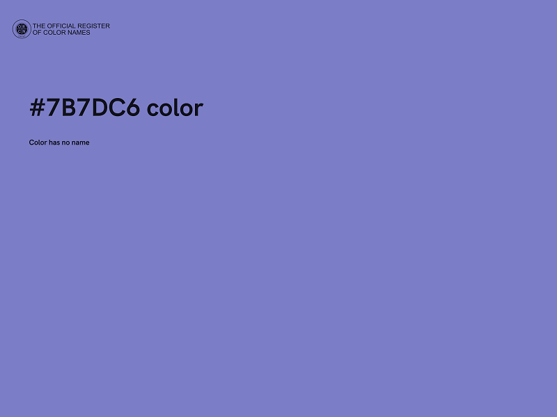 #7B7DC6 color image