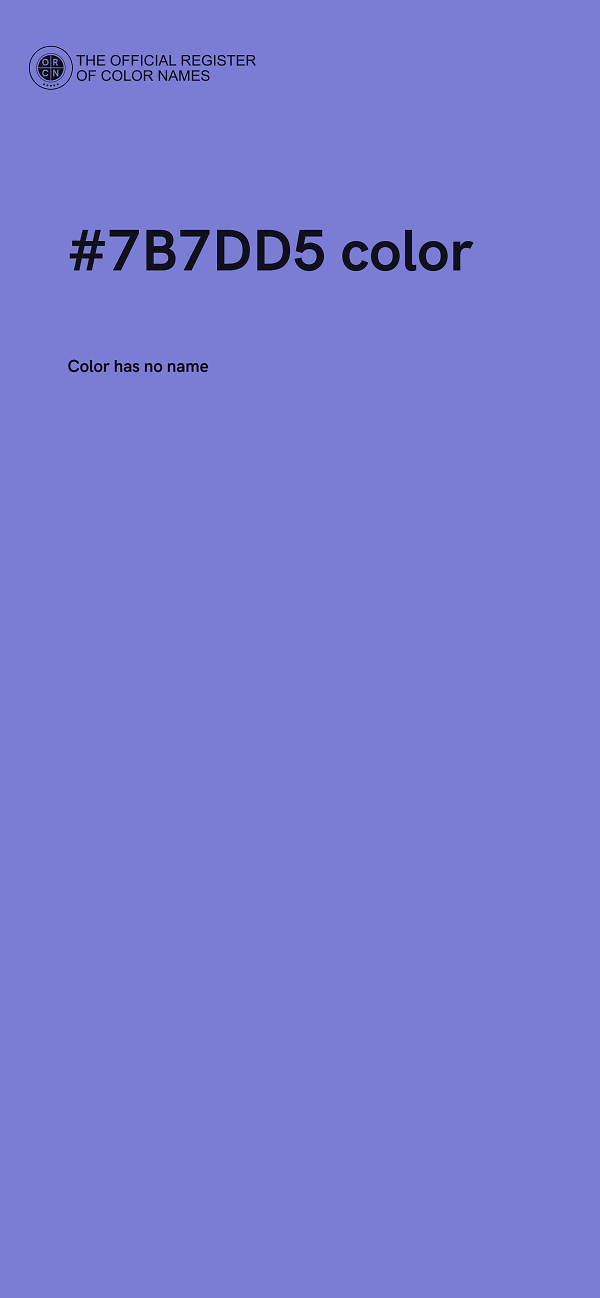 #7B7DD5 color image