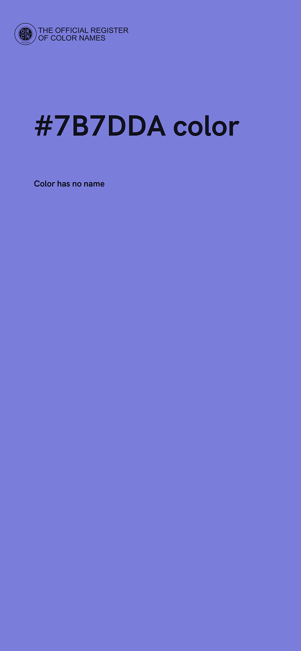 #7B7DDA color image