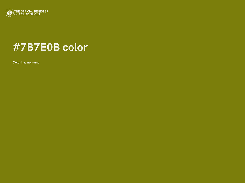 #7B7E0B color image