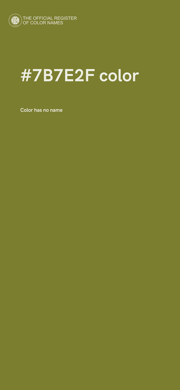 #7B7E2F color image