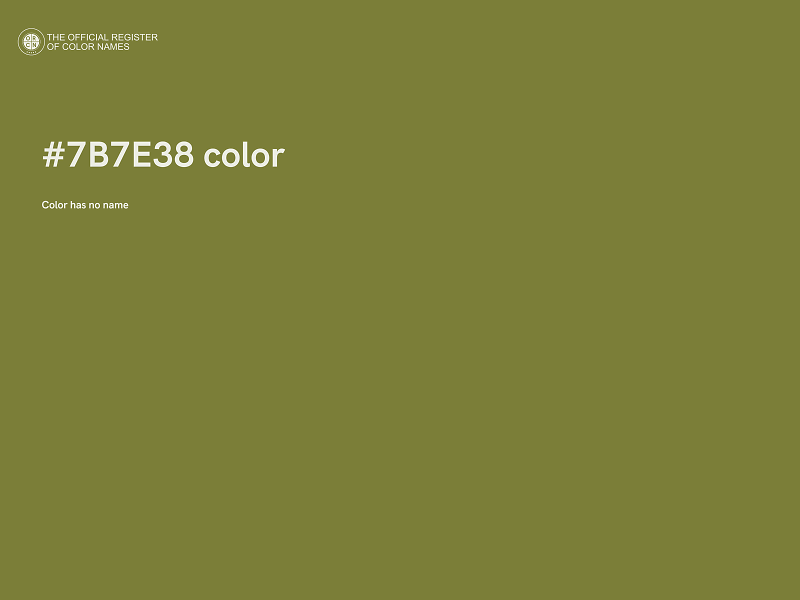 #7B7E38 color image