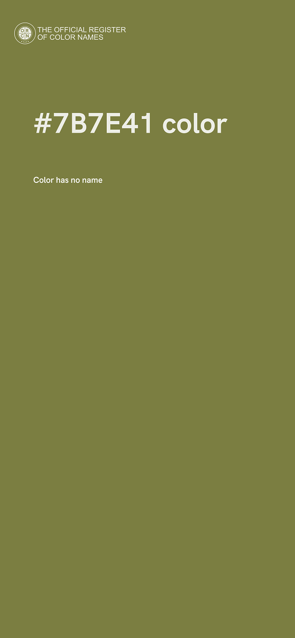 #7B7E41 color image
