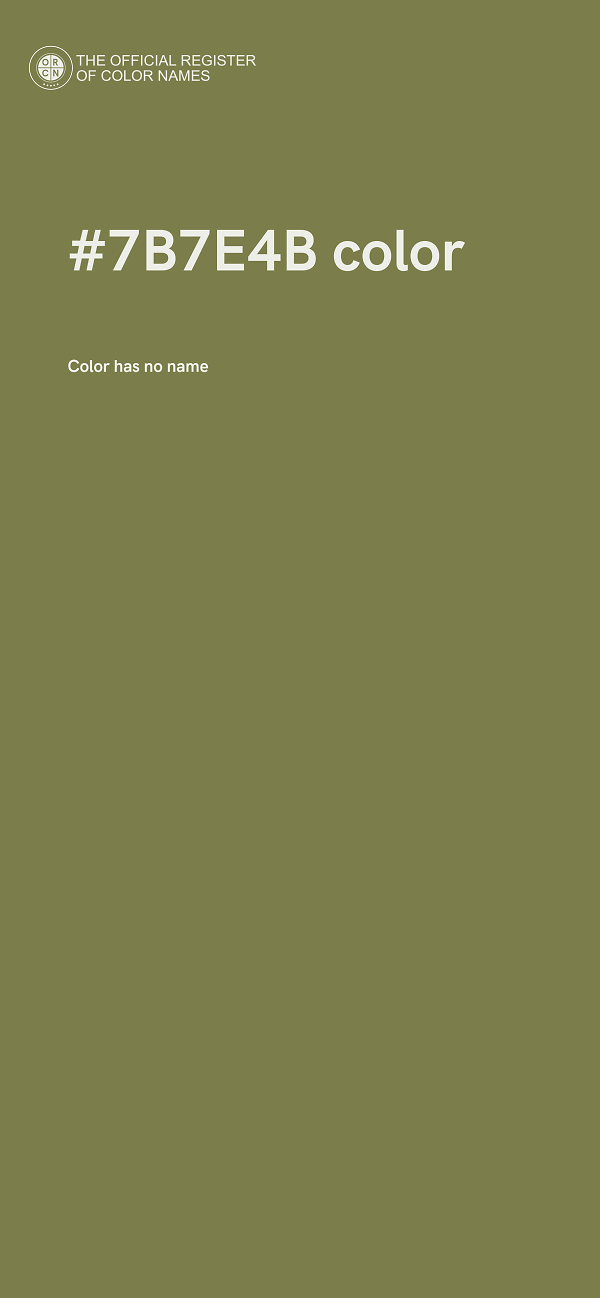 #7B7E4B color image