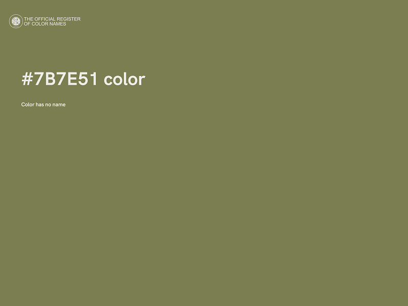 #7B7E51 color image