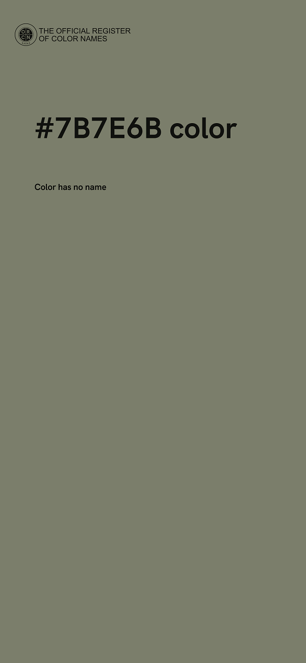 #7B7E6B color image