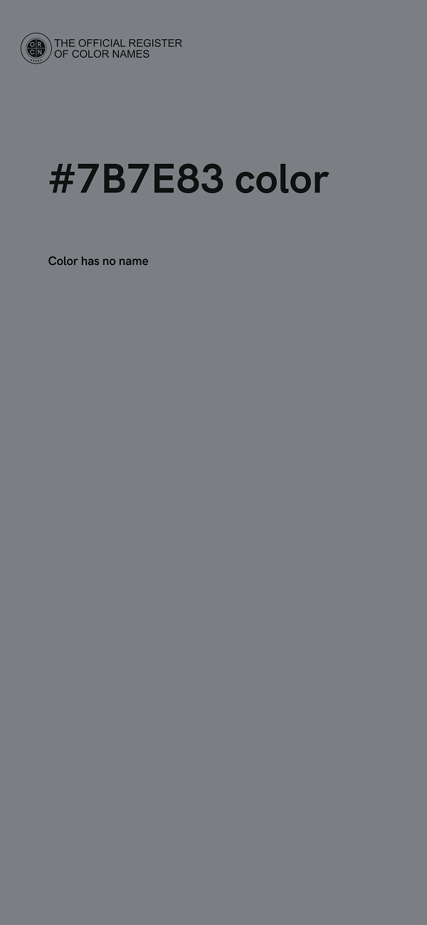 #7B7E83 color image