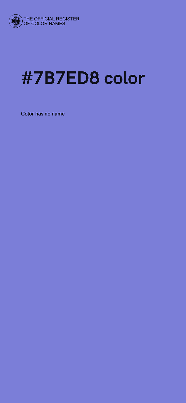 #7B7ED8 color image