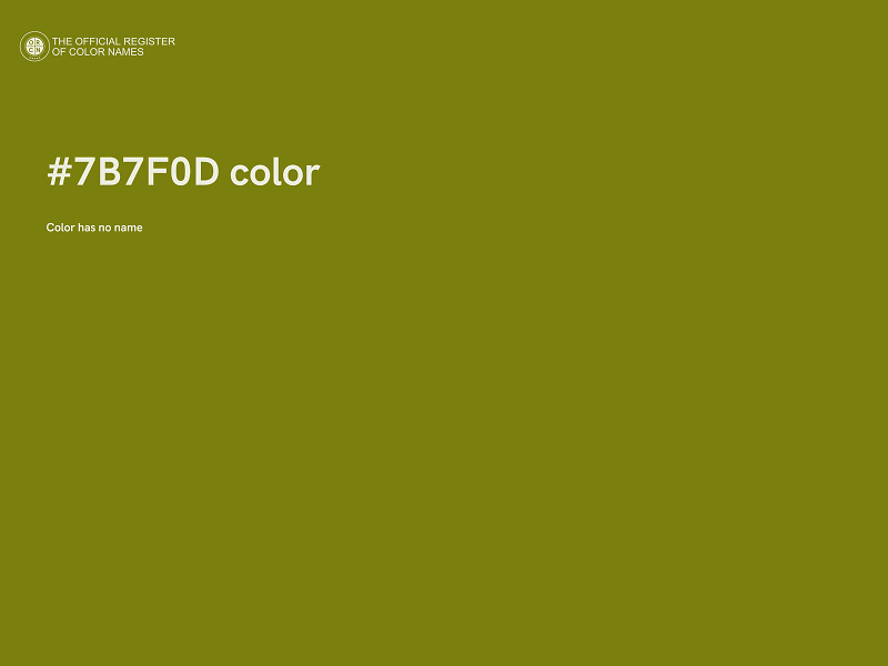 #7B7F0D color image