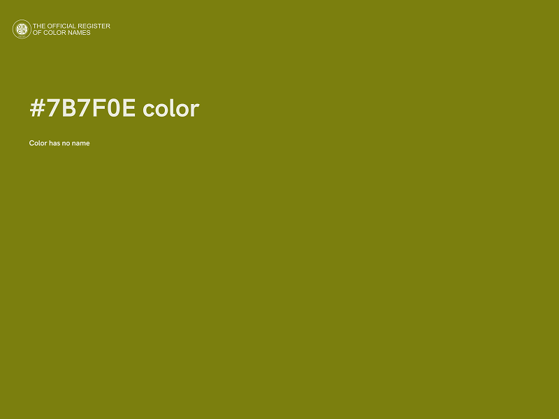 #7B7F0E color image