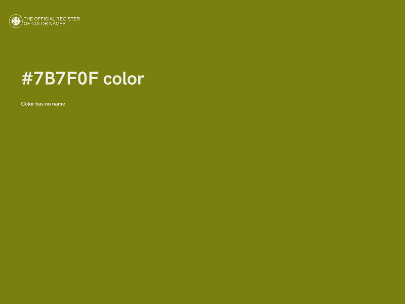 #7B7F0F color image