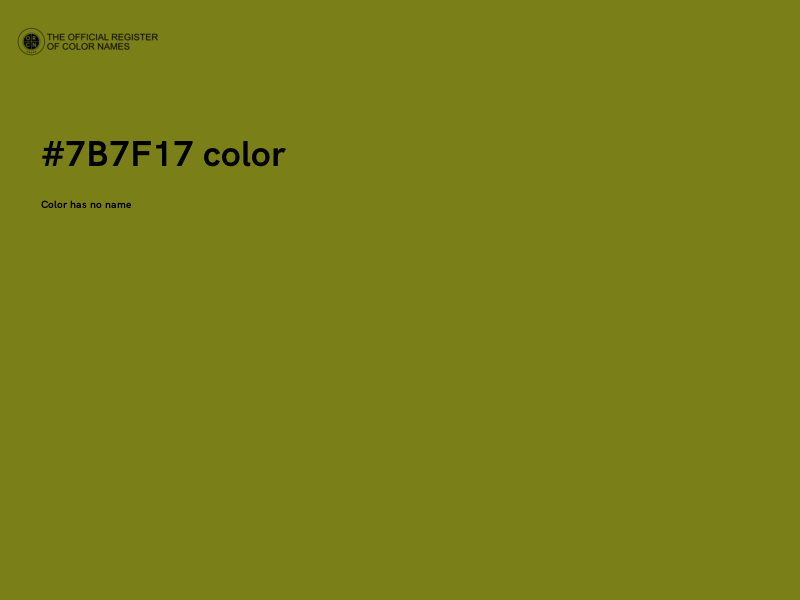#7B7F17 color image