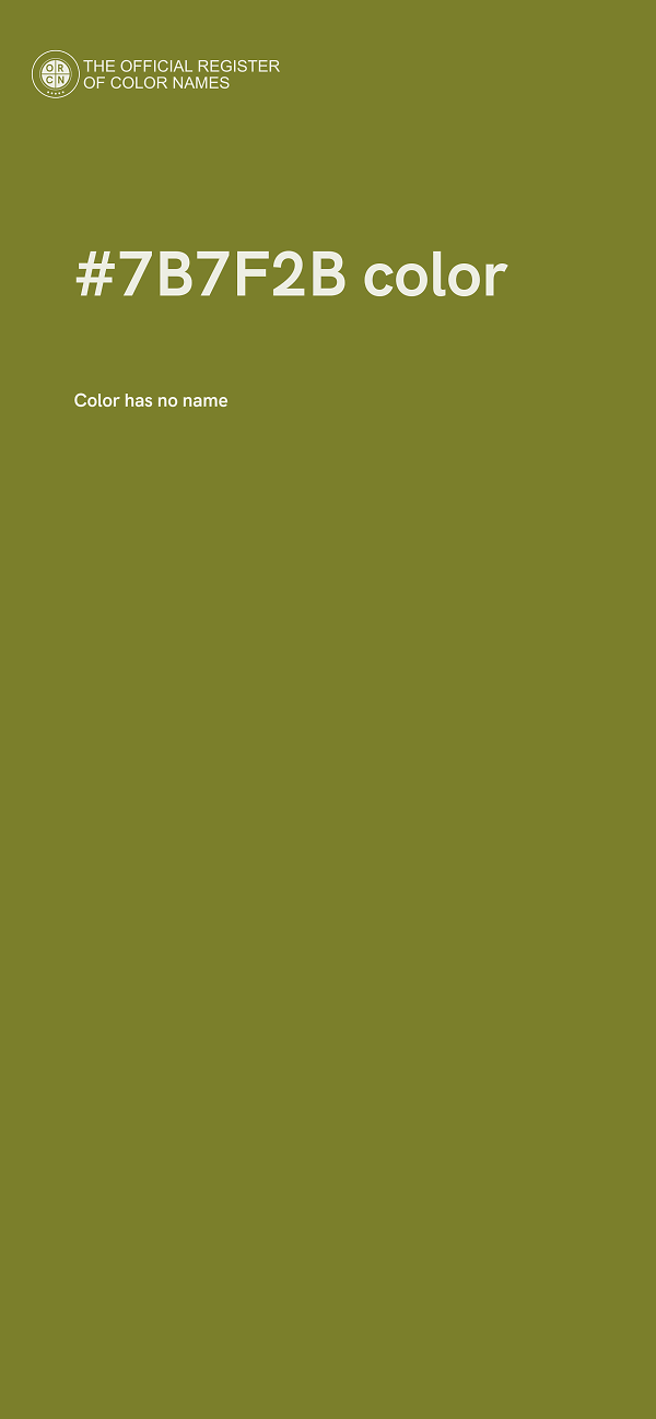 #7B7F2B color image
