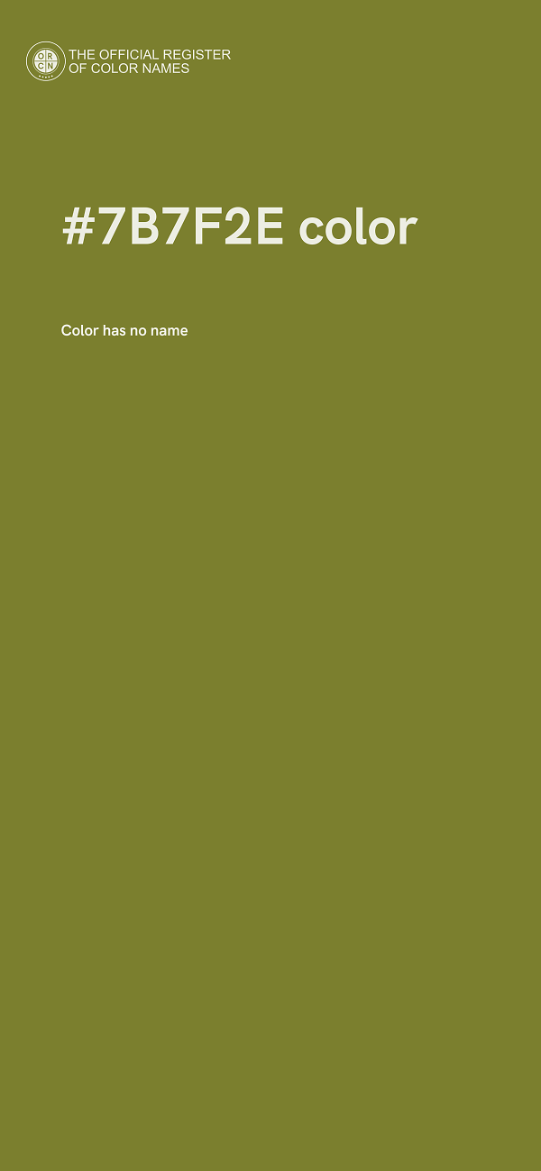 #7B7F2E color image