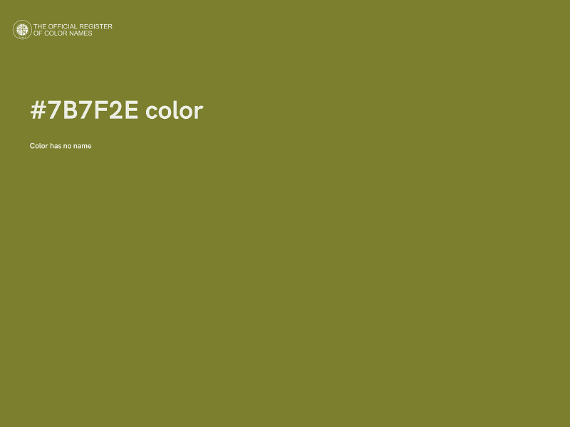 #7B7F2E color image