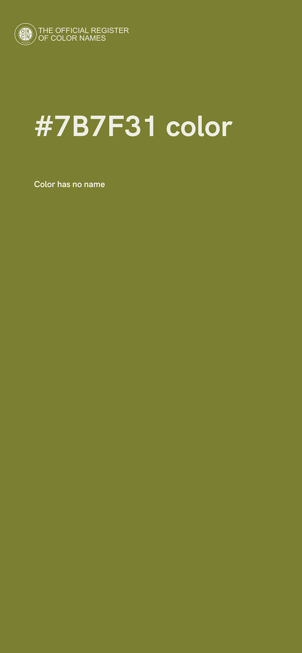 #7B7F31 color image
