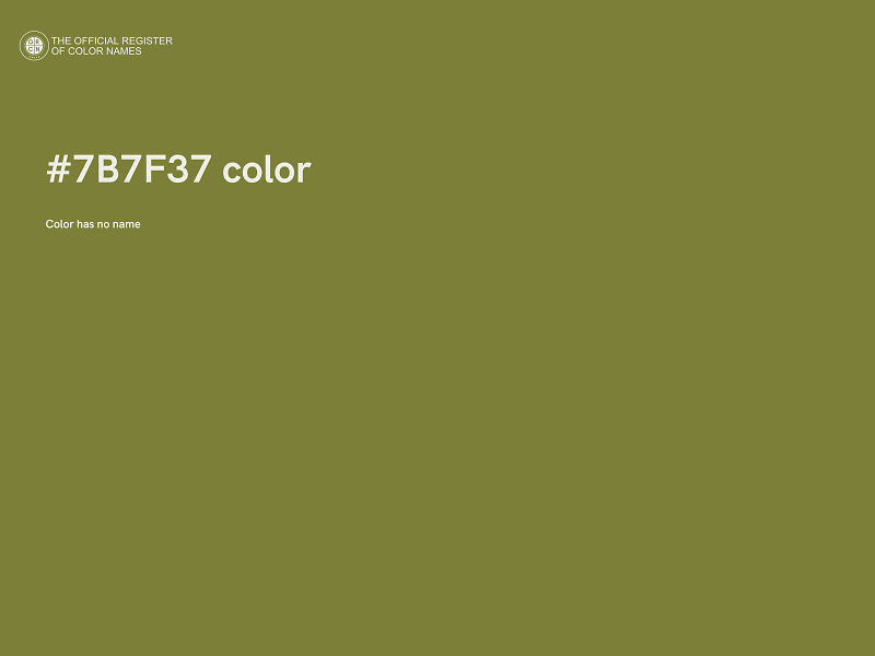 #7B7F37 color image