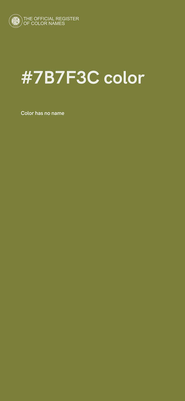 #7B7F3C color image