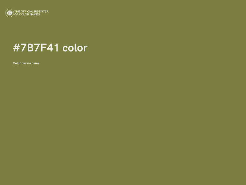 #7B7F41 color image