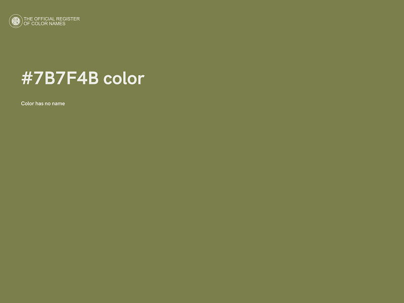 #7B7F4B color image