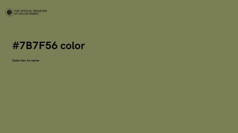 #7B7F56 color image