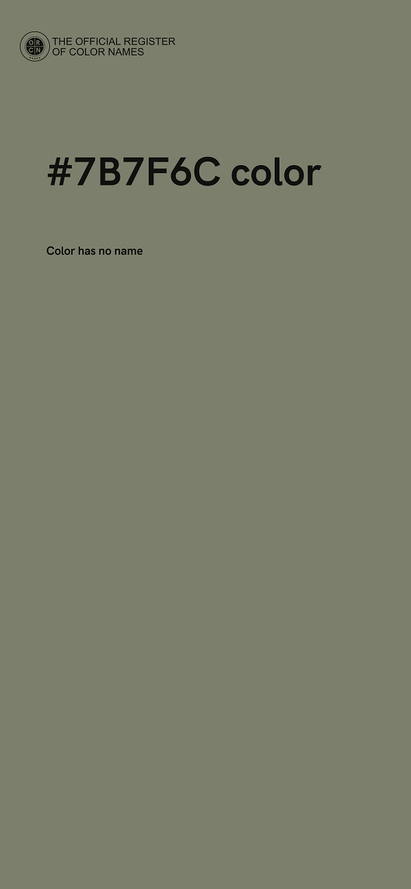 #7B7F6C color image