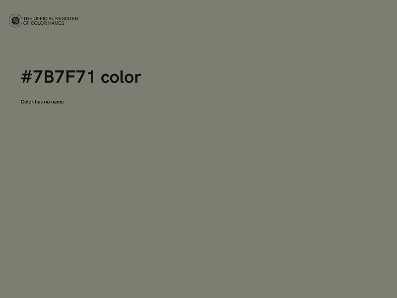 #7B7F71 color image