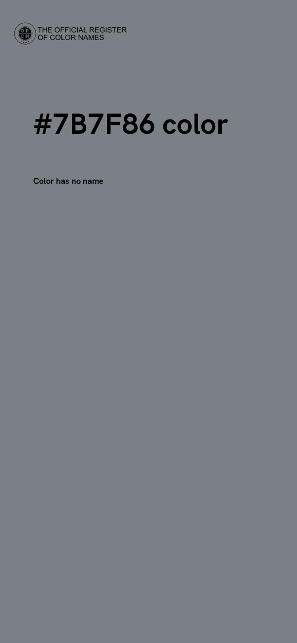 #7B7F86 color image