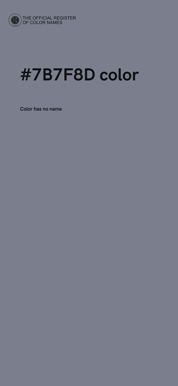 #7B7F8D color image