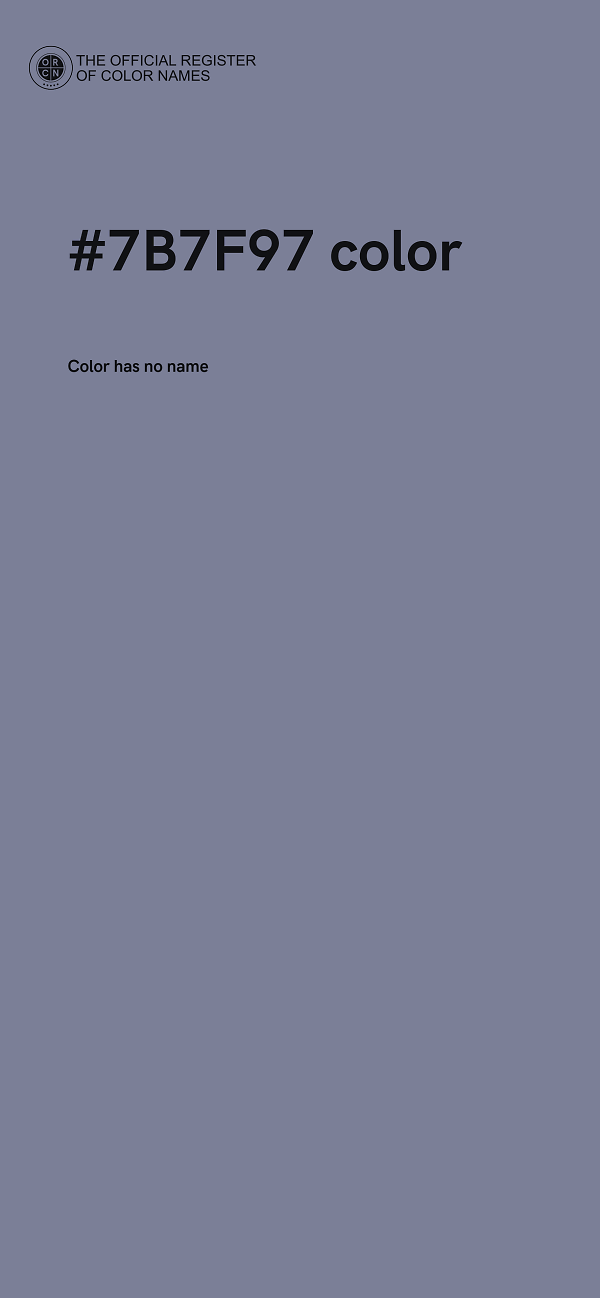 #7B7F97 color image