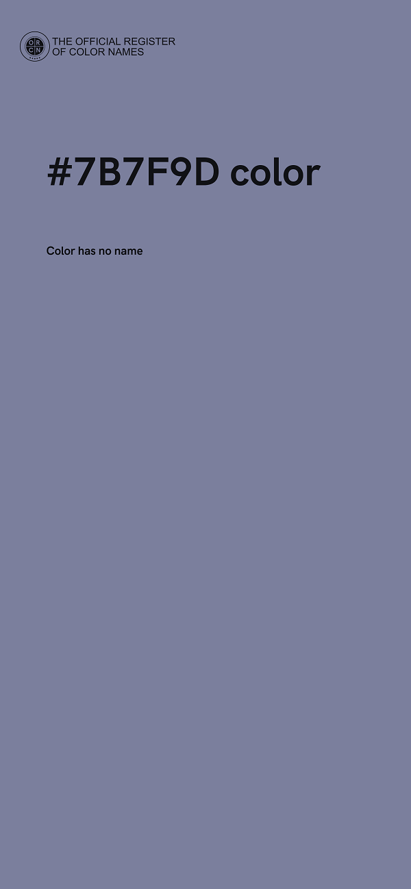 #7B7F9D color image