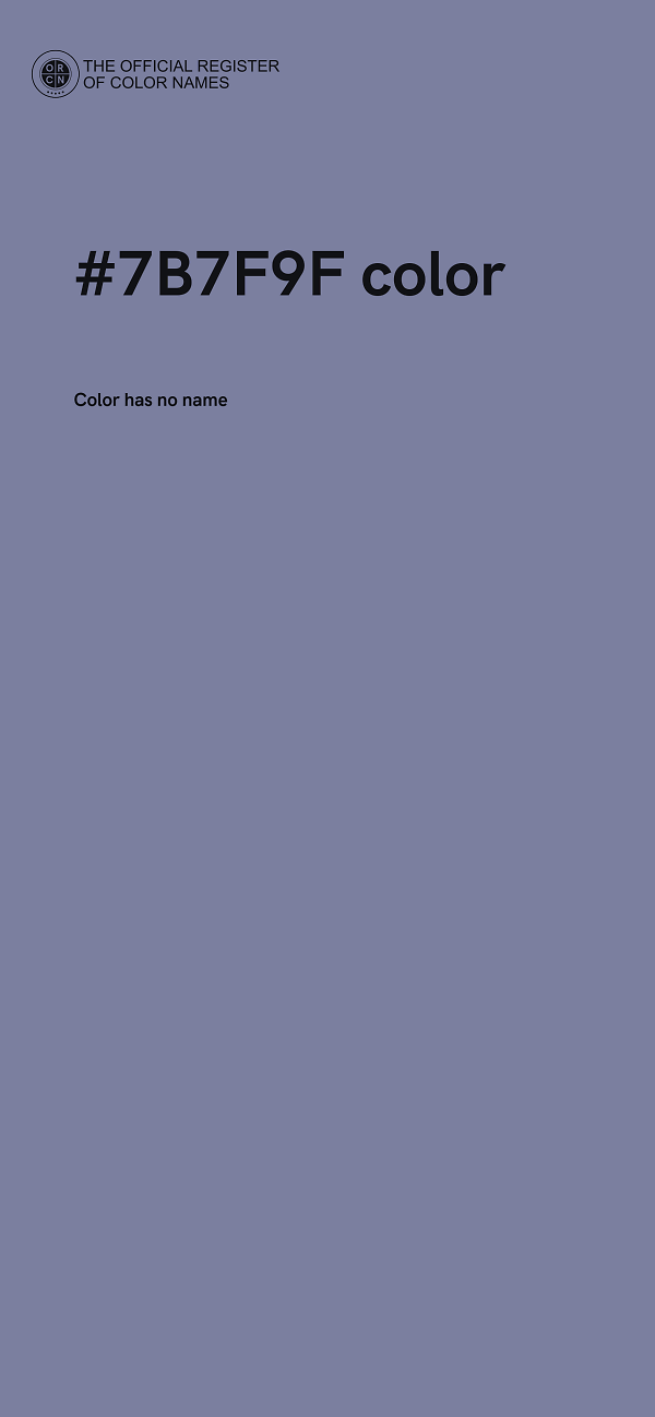 #7B7F9F color image