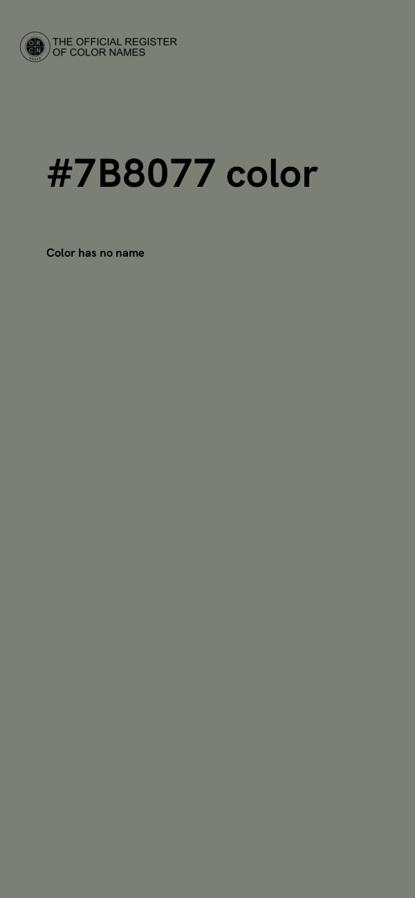 #7B8077 color image